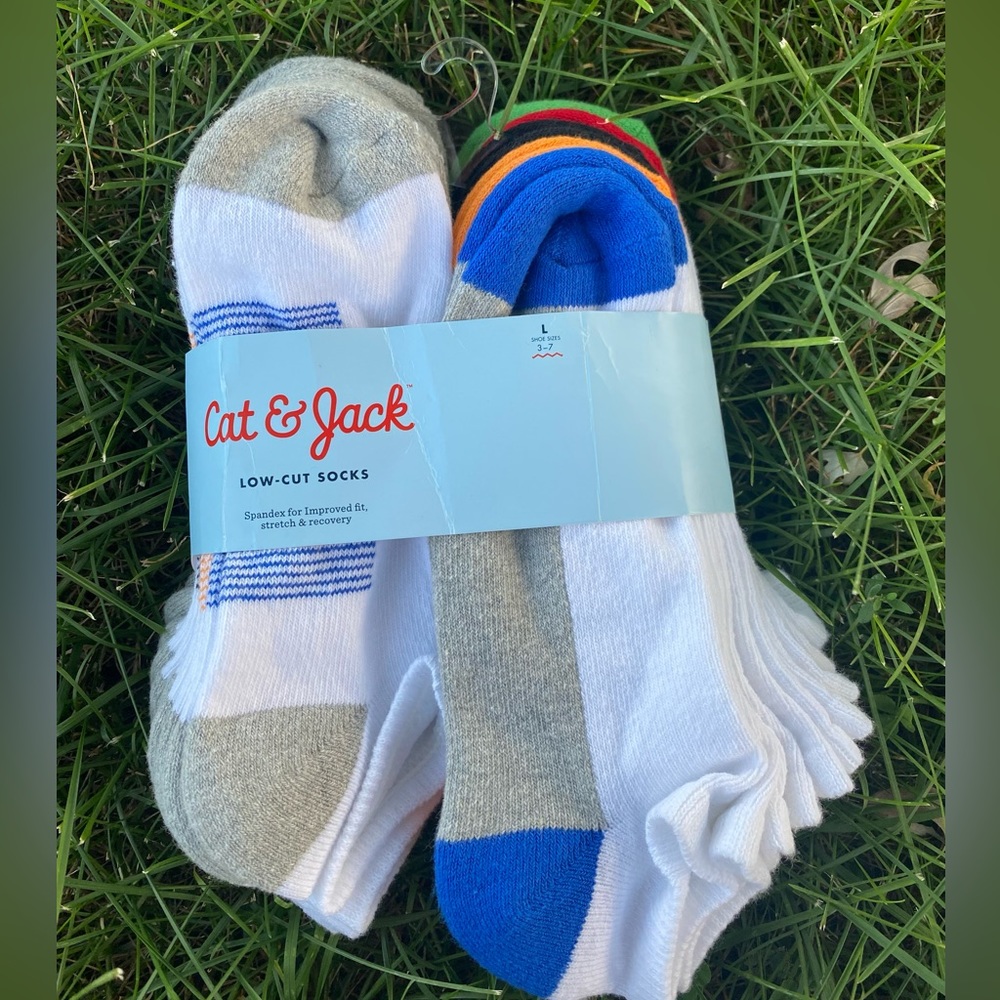 Cat & Jack Low-Cut Socks 10 Pairs (L)